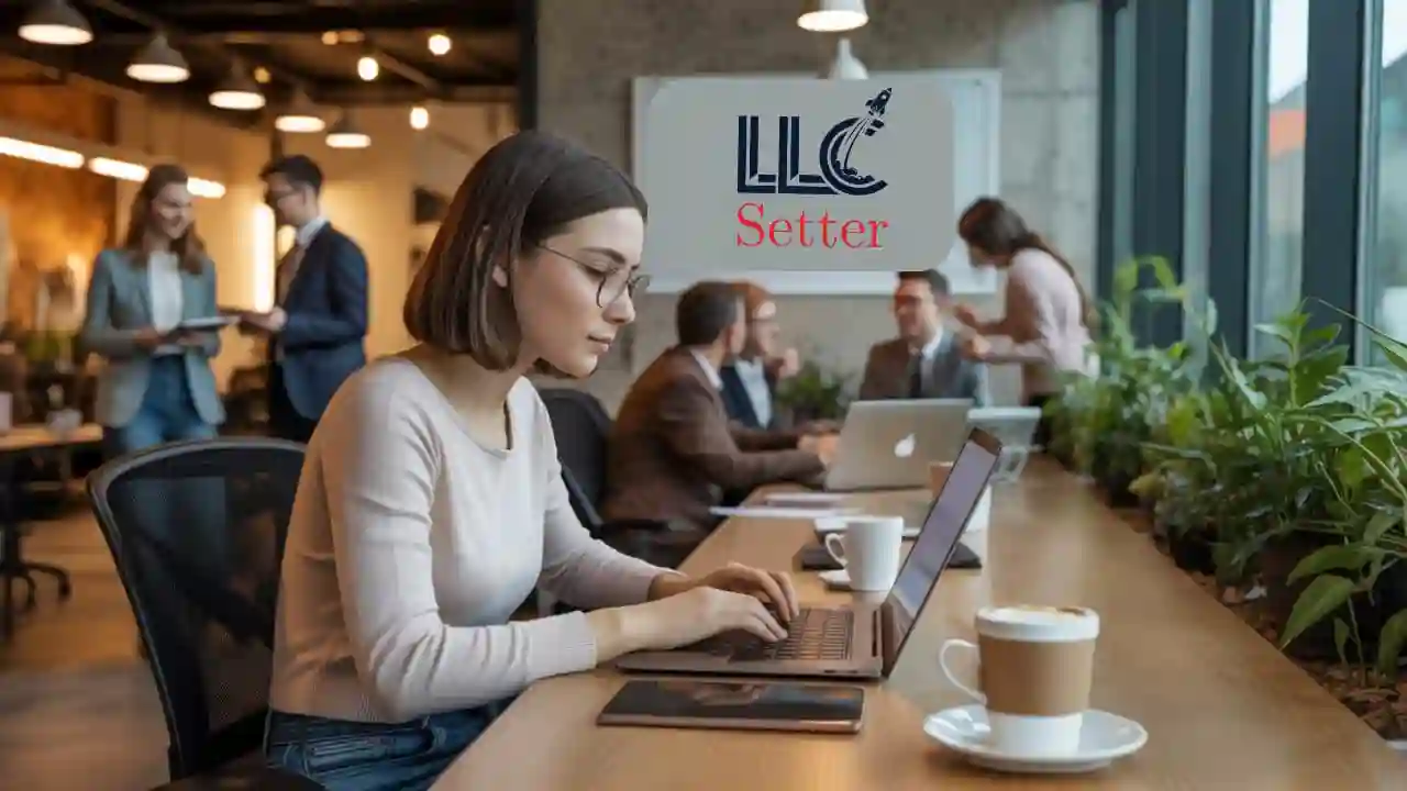 work on laptop